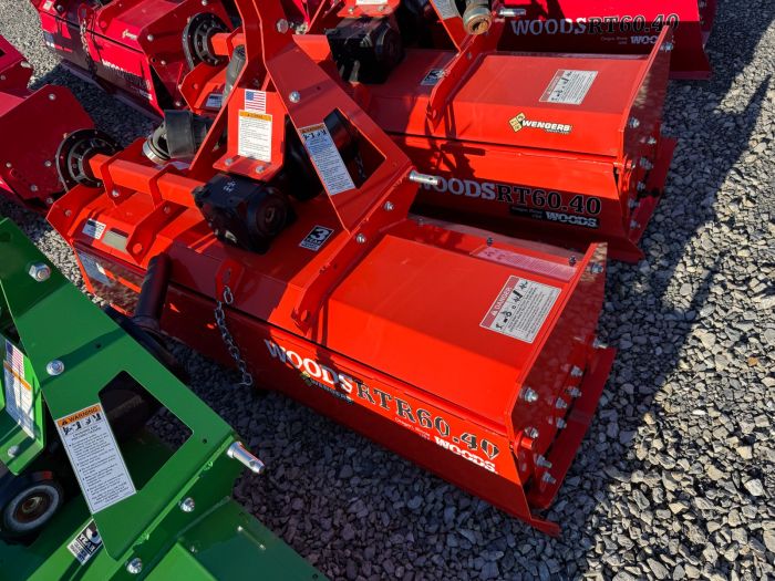 Woods 5' RTR60.40 tiller reverse - Kub Orange
