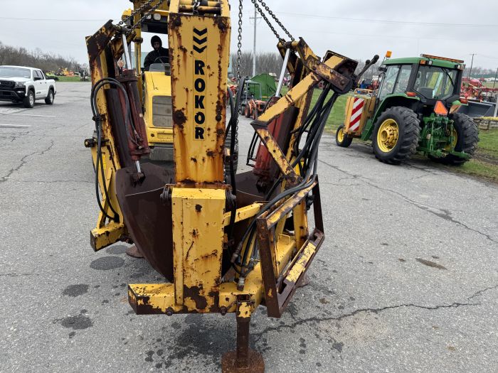 Rokor skid steer mount tree spade