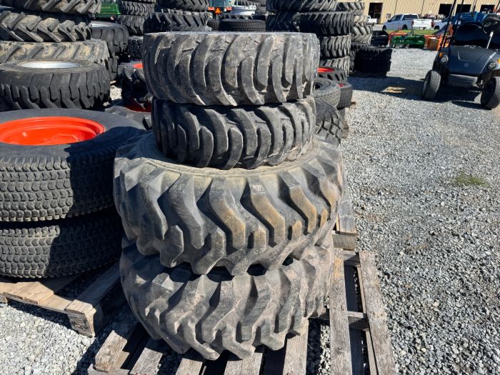 set of 4 R4 tires and wheels off Kubota L3901