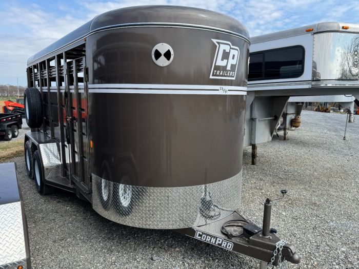 2025 Corn Pro SB-16 6S stock trailer beige 7k