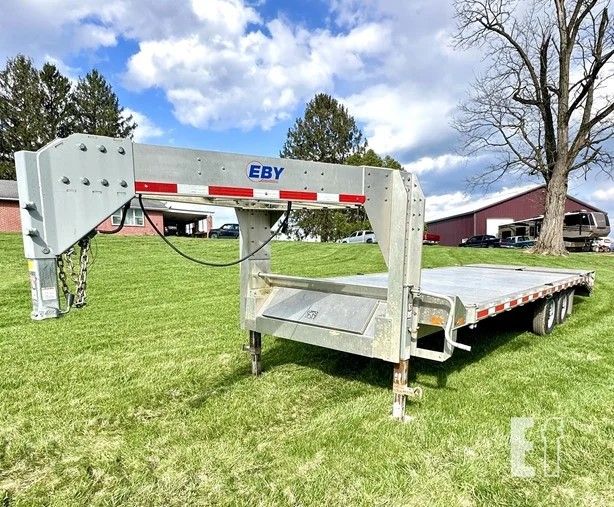 Eby 25' aluminum deckover trailer