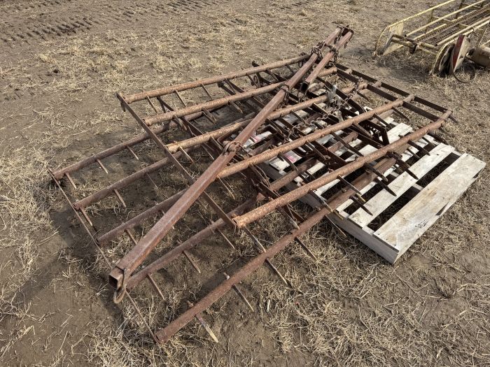 1 section spike harrow and hitch